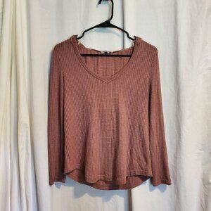 Charlotte Russe V-neck Sweater with Hood